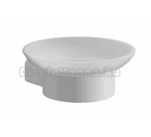 Мыльница BELZ B910 B91002 настенная, стеклянная, белая