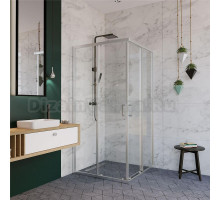 Душевой уголок Alex Baitler AB14100X1 100х100 см, профиль матовый хром, стекло прозрачное