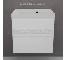 Тумба с раковиной Style Line Манхэттен 60 подвесная, белая, раковина Florentina Астория 60 жасмин