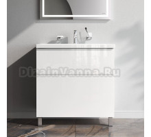 Тумба с раковиной AM.PM Gem 80 напольная, белый глянец