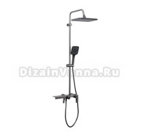 Душевая стойка Frap H203 F24203-9 оружейная сталь