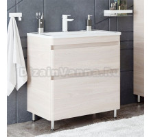 Тумба с раковиной Corozo Алабама 80 Z2 напольная, клен экрю