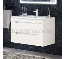 Тумба под раковину без столешницы Corozo Юта 65 Z2 подвесная, глянцевая белая