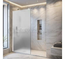 Душевая перегородка Parly T100F 100x190, профиль белый, стекло матовое