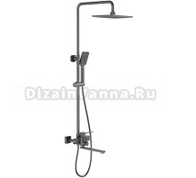 Душевая стойка Frap H62 F2462-9 оружейная сталь