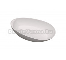 Ванна из искусственного камня Timo Mari MARI1700 170x80 см, отдельностоящая, белая, овальная, с донным клапаном