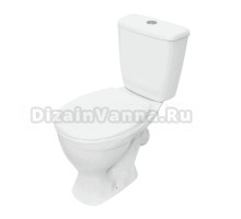 Унитаз-компакт напольный Sanita Рондо WC.CC/Rondo/2-P/WHT.G/S1 глянцевый белый