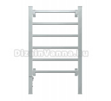Полотенцесушитель электрический Termax Ida 801 013 85x55 см, подключение слева, серебро, лесенка, алюминиевый, напольный