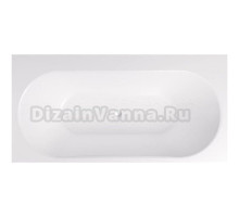 Ванна из искусственного камня Timo Anneli ANNELI1800 180x90 см, встраиваемая, белая, на ножках, с донным клапаном