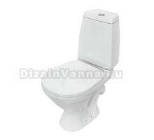 Унитаз-компакт напольный Sanita Кама WC.CC/Kama/BC.2-P/WHT.G/S1 глянцевый белый