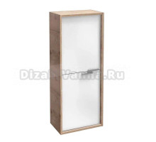 Шкаф-пенал для ванной Jacob Delafon Vivienne EB1665-E75-J5 дуб давос натуральный, глянцевый белый