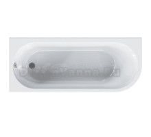 Акриловая ванна AM.PM X-Joy W94A 170x70 см, угловая, левая, пристенная, белая, асимметричная, с каркасом, с экраном