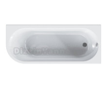 Акриловая ванна AM.PM X-Joy W94A-170R70W-ARP 170x70 см, угловая, правая, пристенная, белая, асимметричная, с каркасом, с экраном