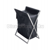 Корзина для белья Allen Brau Priority 6.32002-87 напольная, серая, прямоугольная, металл, текстиль