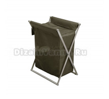 Корзина для белья Allen Brau Priority 6.32002-89 напольная, серая, прямоугольная, металл, текстиль