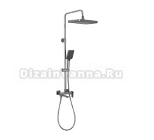 Душевая стойка Frap H84 F2484-9 оружейная сталь