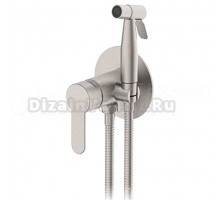 Гигиенический душ Frap H801 F72801 со смесителем, С ВНУТРЕННЕЙ ЧАСТЬЮ, сатин