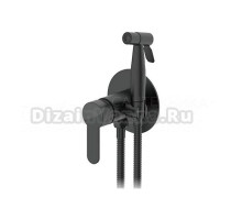 Гигиенический душ Frap H801-6 F72801-6 со смесителем, С ВНУТРЕННЕЙ ЧАСТЬЮ, черный