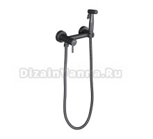 Гигиенический душ Frap F7503-9 со смесителем, оружейная сталь