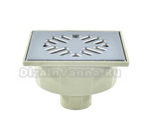 Душевой трап Татполимер ТП-102.50-150VSDs 14x14, в пол, с сухим затвором