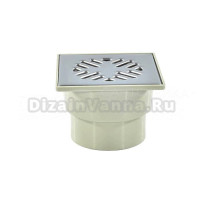 Душевой трап Татполимер ТП-104.110-150VSDs 14x14, в пол, с сухим затвором