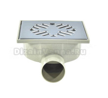 Душевой трап Татполимер ТП-103.50-150HSDs 14x14, в пол, с сухим затвором