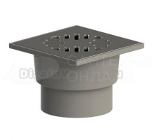 Душевой трап Татполимер ТП-104.110-150VSMs 14x14, в пол, с сухим затвором