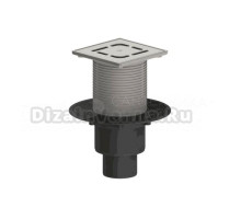 Душевой трап Татполимер ТП-310N 15x15, в пол, с сухим затвором