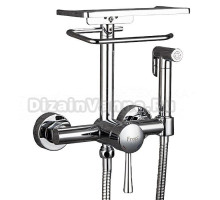 Гигиенический душ Frap F7515 со смесителем, хром