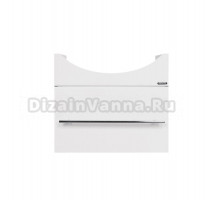 Тумба под раковину без столешницы Sanita Лидер 50 подвесная, глянцевая белая