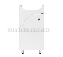 Тумба под раковину без столешницы Sanita Манго 50 напольная, глянцевая белая