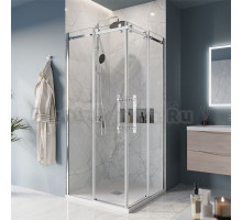 Душевой уголок BelBagno Marino -AH-2-100/80-C-CR профиль хром