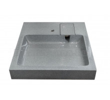 Раковина над стиральной машиной Stella Polar Солярис SP-00001066 60x60 серая, квадратная, с комплектом кронштейнов