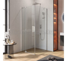 Душевой уголок Cezares Slider SLIDER-AH-1-80-80/90-C-Cr 80х90 см, профиль хром, стекло прозрачное
