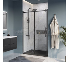 Душевая дверь в нишу BelBagno Marino -BF-1-120-C-NERO профиль черный матовый