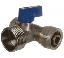 Шаровой кран TeRma 30230 16x3/4" НРx16, для стиральной машины, ручка флажок