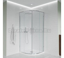 Душевой уголок Veconi Evo 200 CH 80х80 см, профиль глянцевый хром, стекло прозрачное