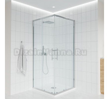 Душевой уголок Veconi Evo 300 CH 120х80 см, профиль глянцевый хром, стекло прозрачное