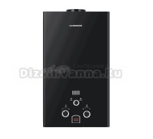 Газовая колонка Edisson Eco E 20 D настенная, вертикальная, black