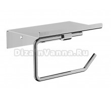 Держатель для туалетной бумаги BELZ B900 B9001 с полкой для телефона, хром