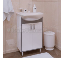 Тумба под раковину без столешницы Corozo Спектр 50 М напольная, серая