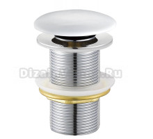 Донный клапан для раковины Cezares CZR-SC-Bi без перелива, матовый белый