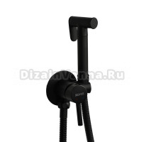 Гигиенический душ Royce Smart RCS-113001BL со смесителем, черный матовый, С ВНУТРЕННЕЙ ЧАСТЬЮ