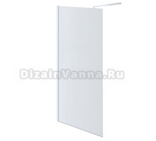 Душевая перегородка AQUATEK AQ WIW 14020CH 140х200 см, профиль хром, стекло прозрачное