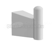 Крючок BELZ B915 B91505-1 матовый белый, на шурупах