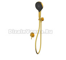 Душевой комплект WHITECROSS Y YSET02TOPGLB С ВНУТРЕННЕЙ ЧАСТЬЮ, брашированное золото