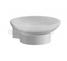 Мыльница BELZ B915 B91502 настенная, стеклянная, белая