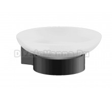 Мыльница BELZ B914 B91402 настенная, стеклянная, черная