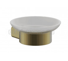 Мыльница BELZ B908 B90802 настенная, стеклянная, золотая