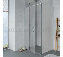 Душевой уголок Alex Baitler AB78С120 + SG78C100 120x100, профиль сатин, стекло матовое